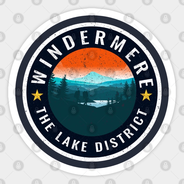 Windermere - The Lake District, Cumbria Sticker by CumbriaGuru